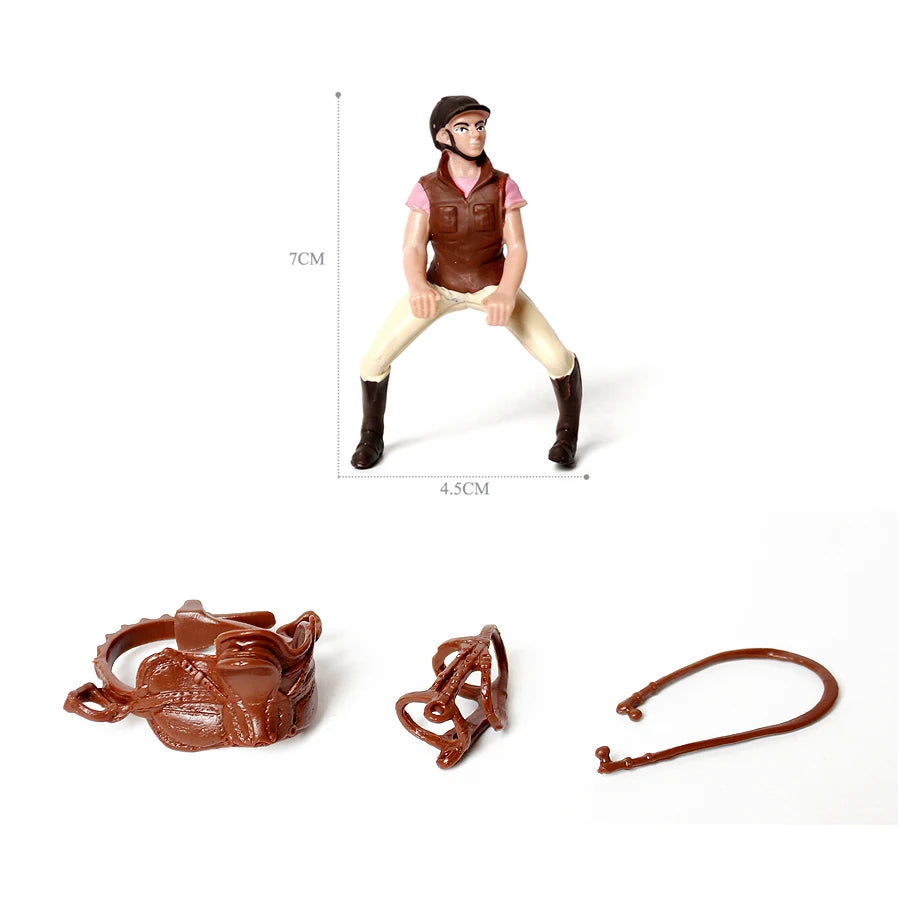 Farm & Riding Playset – Horses, Foals & Riders Figurines | Ideal Gift