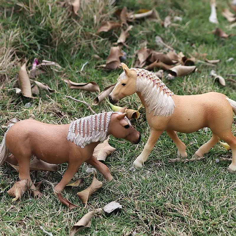 Forest Wild Steed – Realistic Horse Model Figures | Haflinger & Ferghana