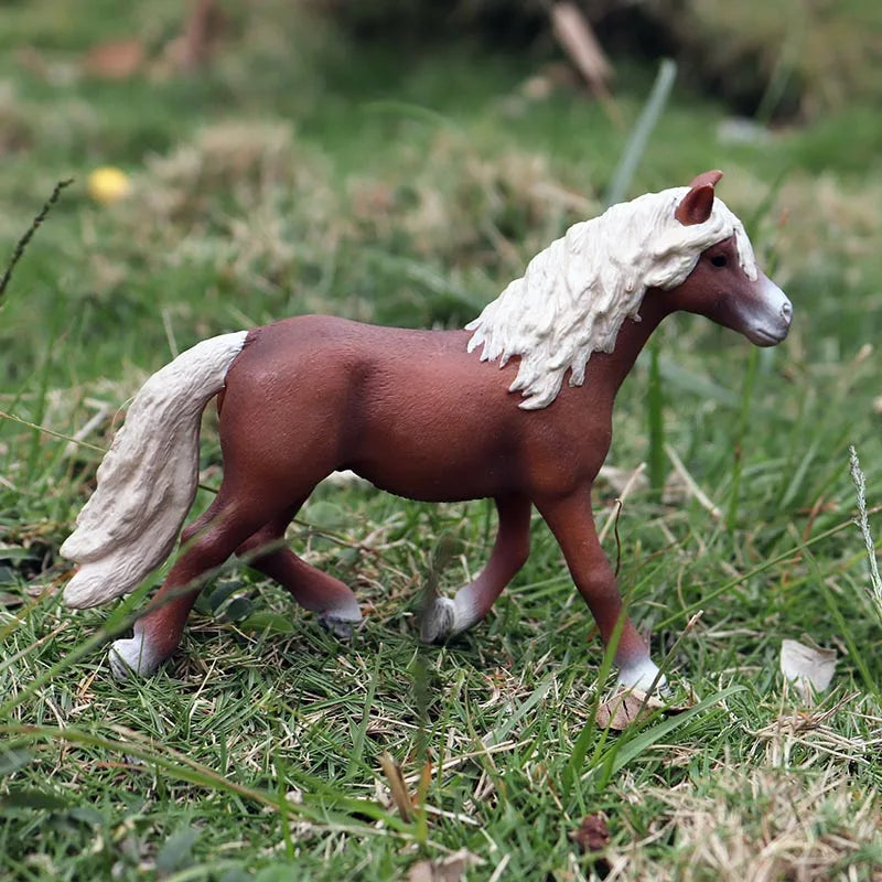 Forest Wild Steed – Realistic Horse Model Figures | Haflinger & Ferghana