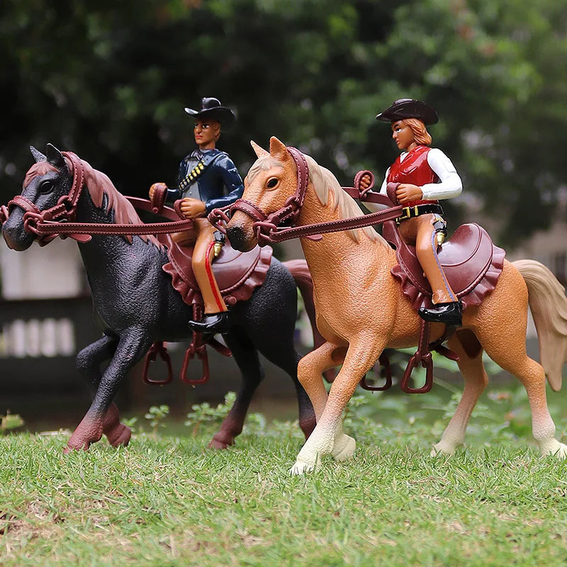 Farm & Stable Playset – Educational Horse & Cowboy Figures for Kids