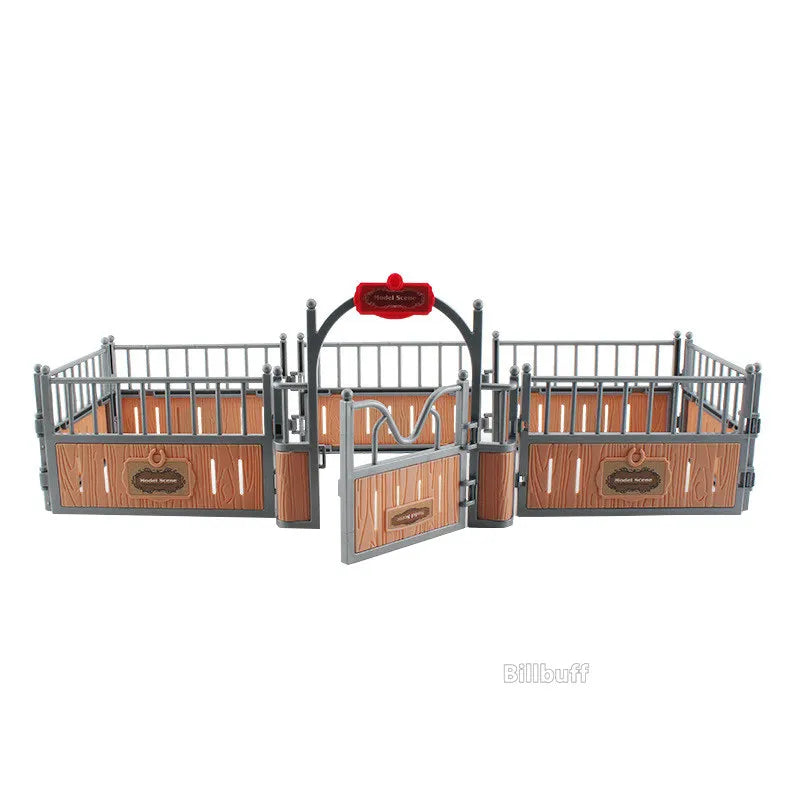 Horse Race Playset – Horseman & Farm Animal Figurines