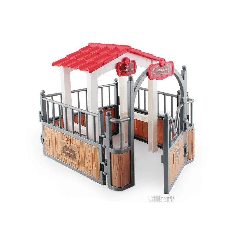 Horse Race Playset – Horseman & Farm Animal Figurines