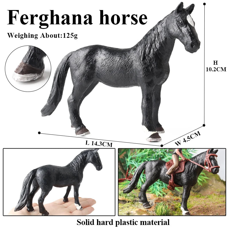 Forest Wild Steed – Realistic Horse Model Figures | Haflinger & Ferghana