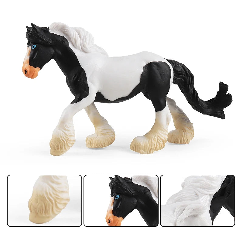 Forest Wild Steed – Realistic Horse Model Figures | Haflinger & Ferghana