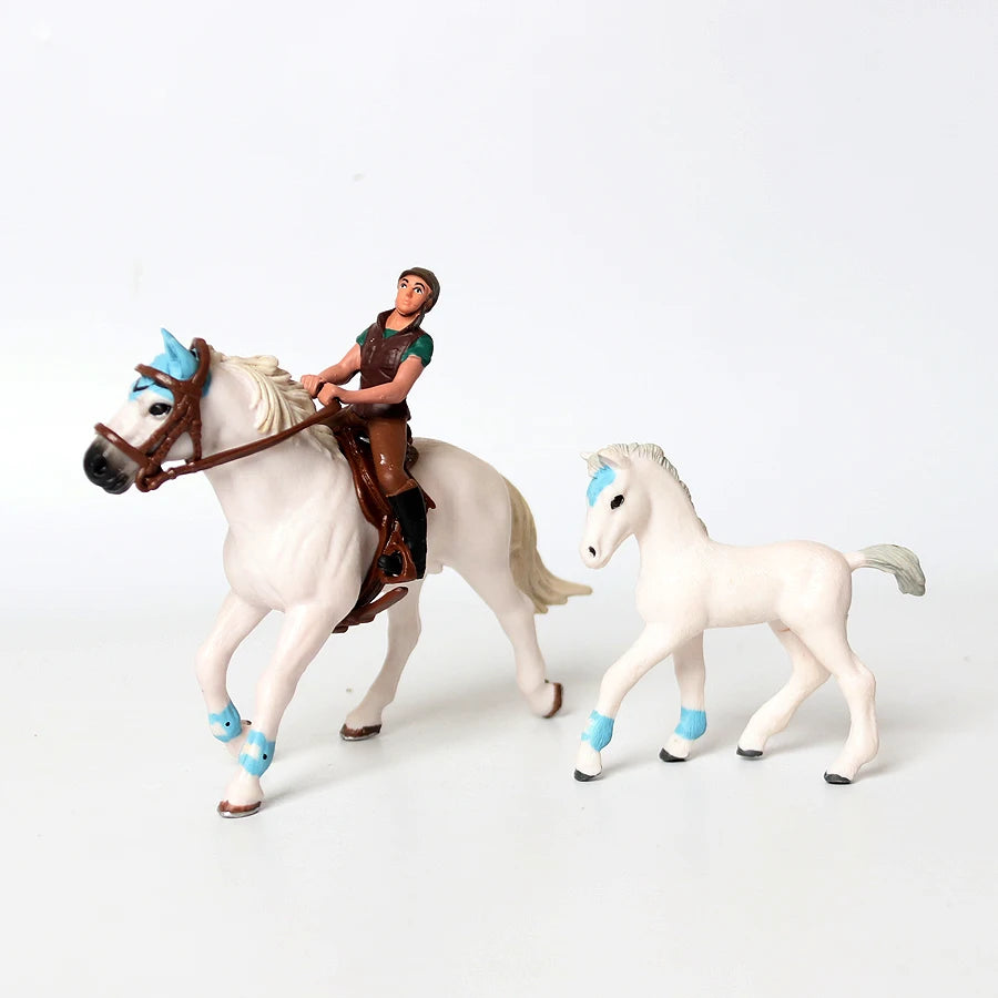 Farm & Riding Playset – Horses, Foals & Riders Figurines | Ideal Gift