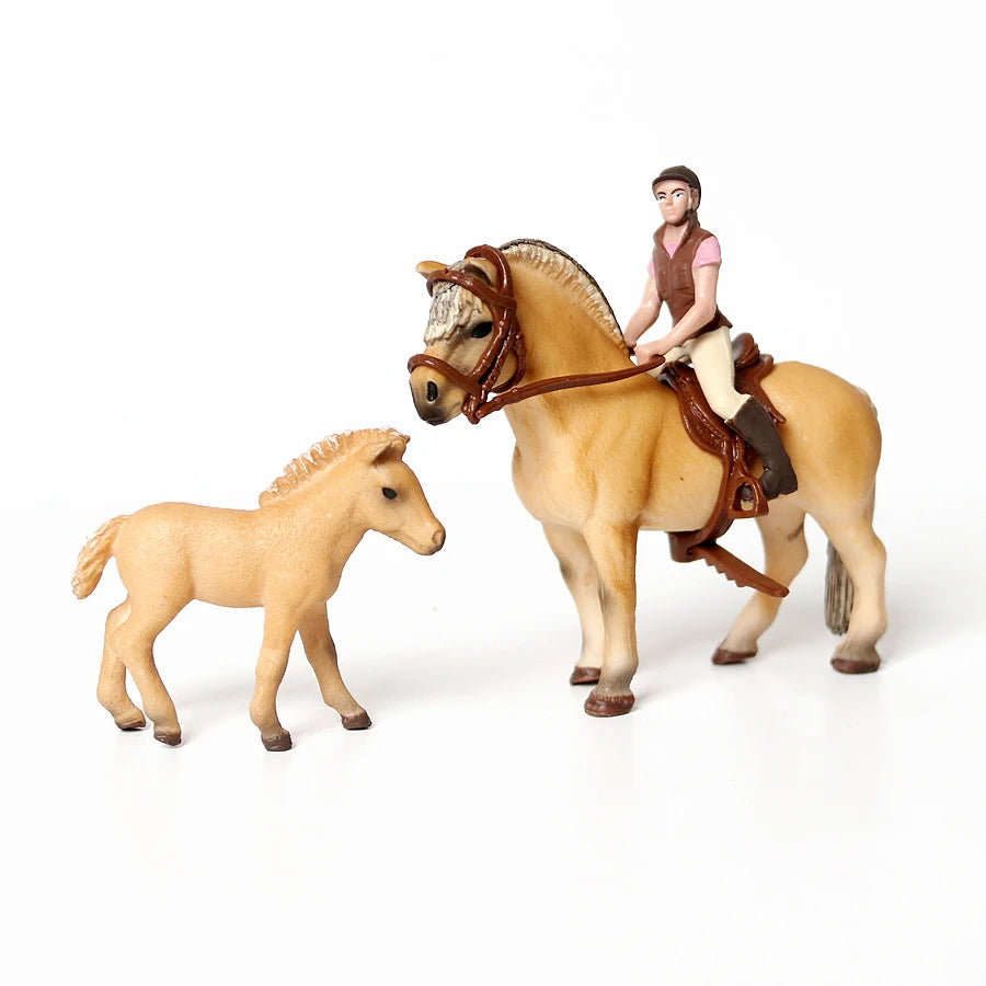 Farm & Riding Playset – Horses, Foals & Riders Figurines | Ideal Gift