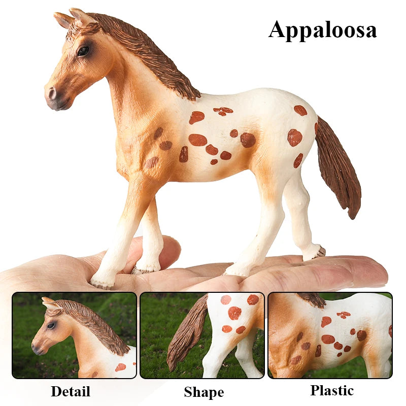 Forest Wild Steed – Realistic Horse Model Figures | Haflinger & Ferghana