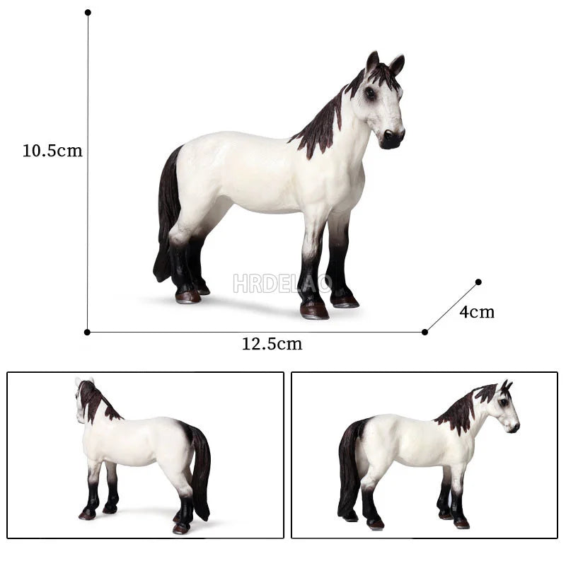 Farm Horse Model Figures – Appaloosa, Hanover, Clydesdale, Quarter & Arabian