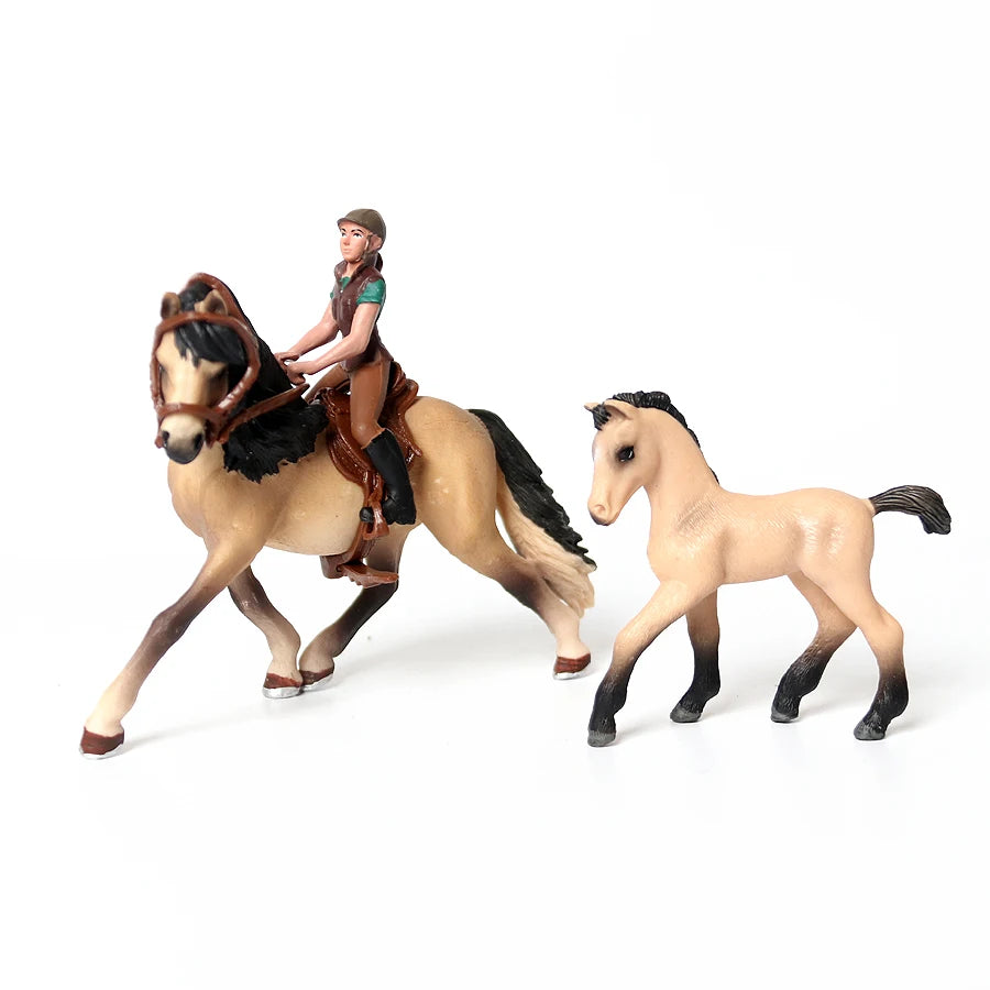 Farm & Riding Playset – Horses, Foals & Riders Figurines | Ideal Gift