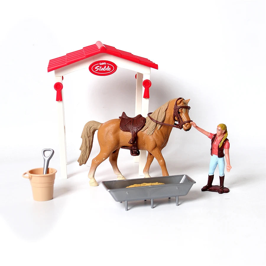 Farm & Riding Playset – Horses, Foals & Riders Figurines | Ideal Gift