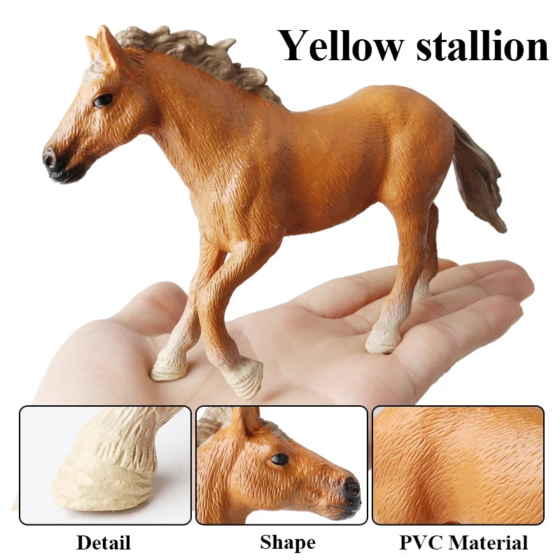 Forest Wild Steed – Realistic Horse Model Figures | Haflinger & Ferghana