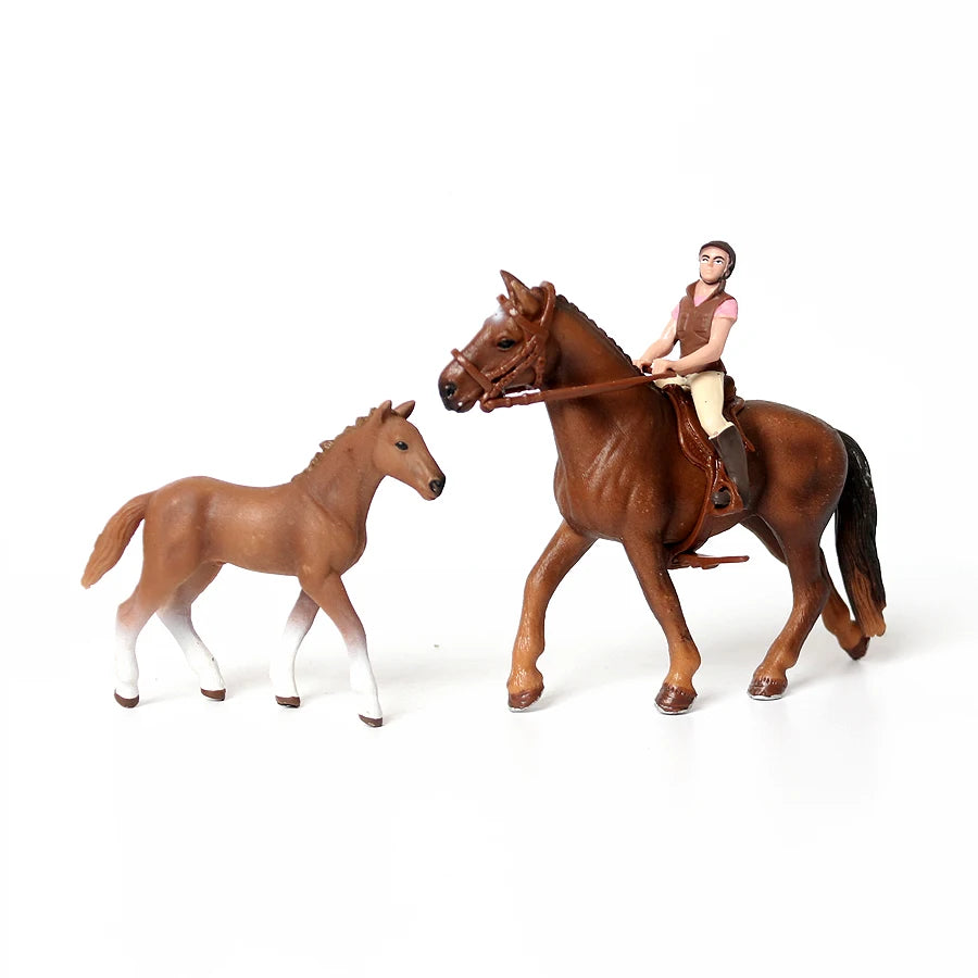 Farm & Riding Playset – Horses, Foals & Riders Figurines | Ideal Gift
