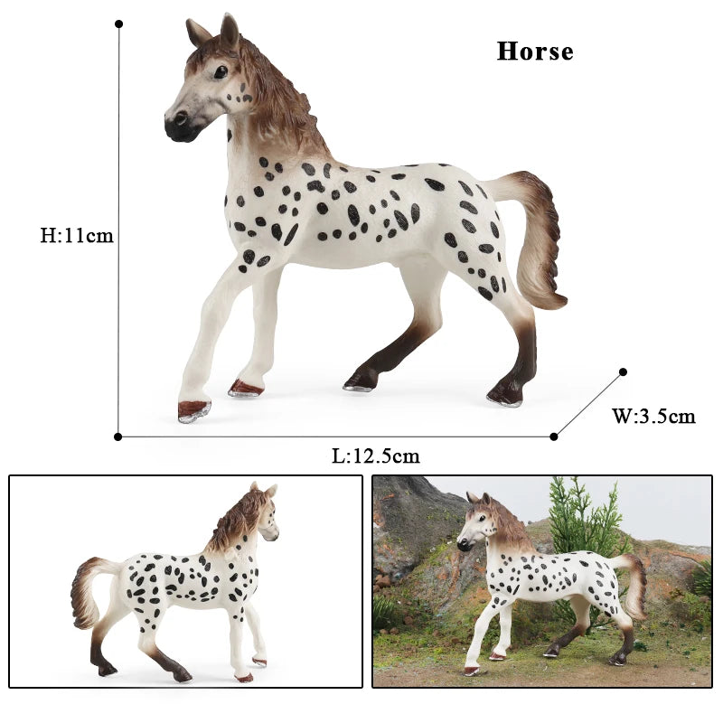 Forest Wild Steed – Realistic Horse Model Figures | Haflinger & Ferghana
