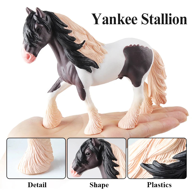 Forest Wild Steed – Realistic Horse Model Figures | Haflinger & Ferghana