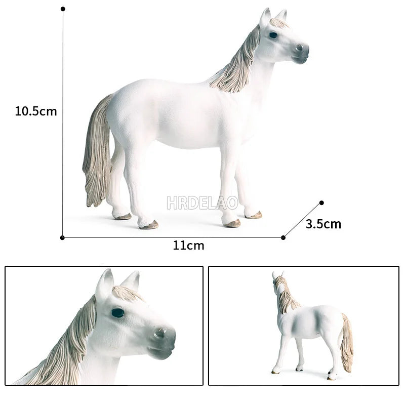 Farm Horse Model Figures – Appaloosa, Hanover, Clydesdale, Quarter & Arabian