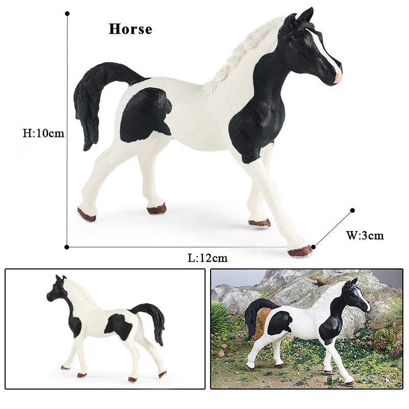 Forest Wild Steed – Realistic Horse Model Figures | Haflinger & Ferghana