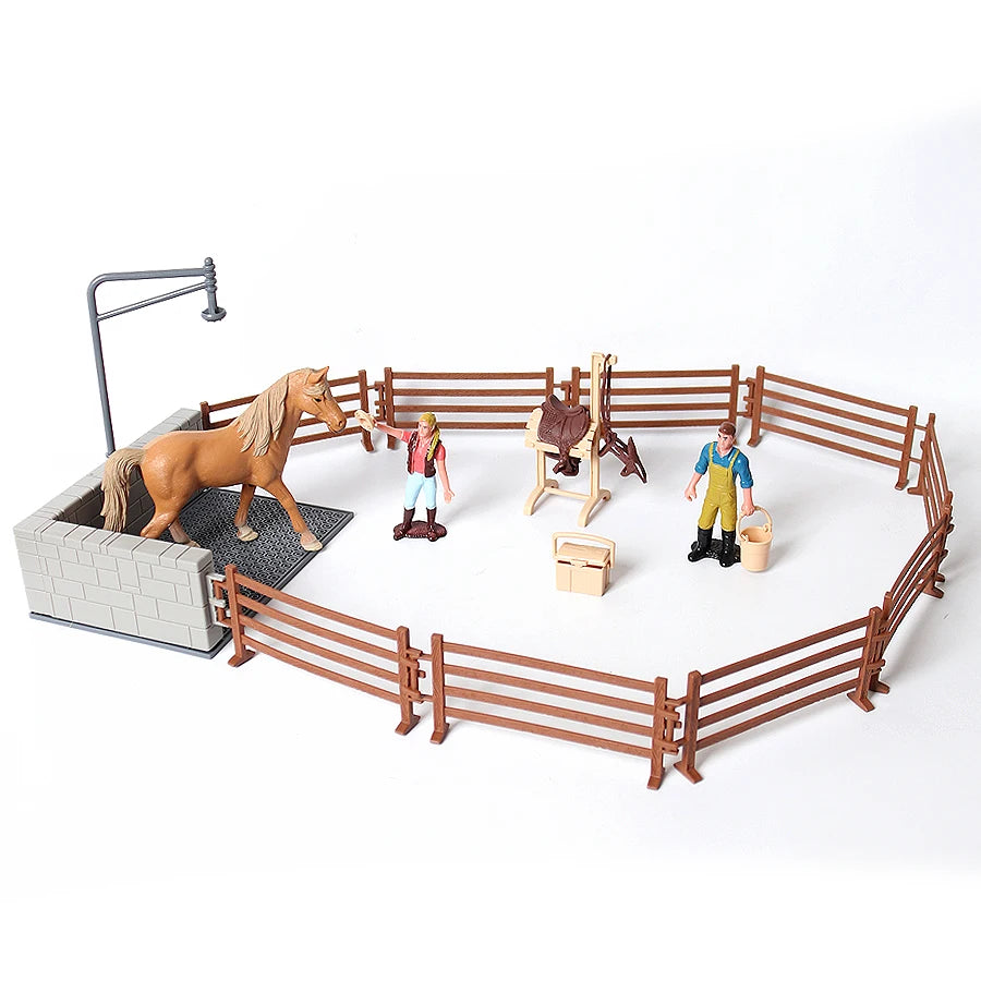 Farm & Riding Playset – Horses, Foals & Riders Figurines | Ideal Gift