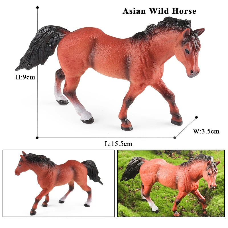 Forest Wild Steed – Realistic Horse Model Figures | Haflinger & Ferghana
