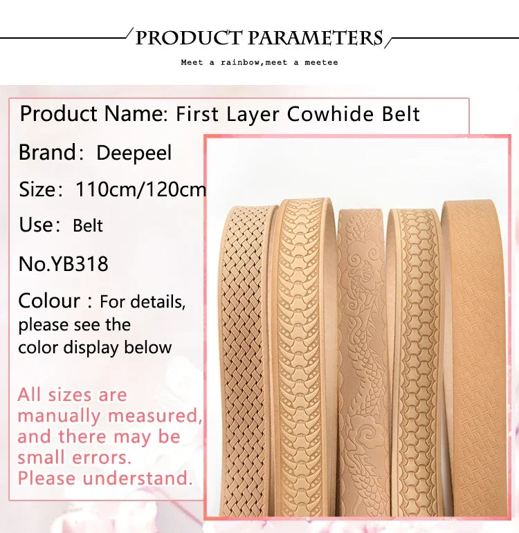 Belts First Layer Cowhide Waistband Genuine Leather Belt