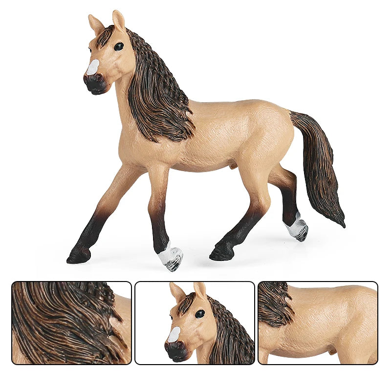 Forest Wild Steed – Realistic Horse Model Figures | Haflinger & Ferghana