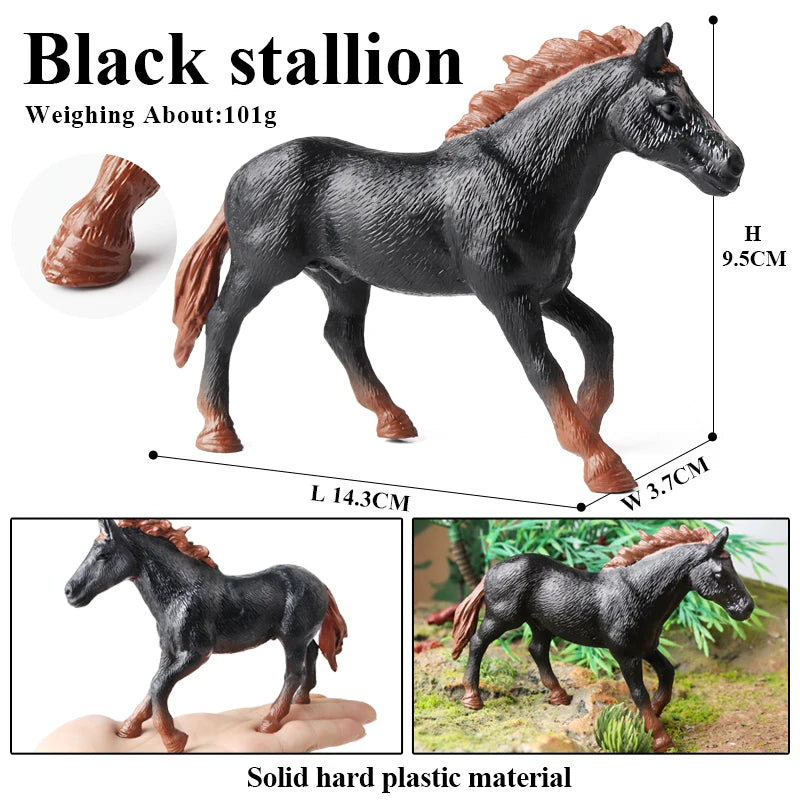 Forest Wild Steed – Realistic Horse Model Figures | Haflinger & Ferghana