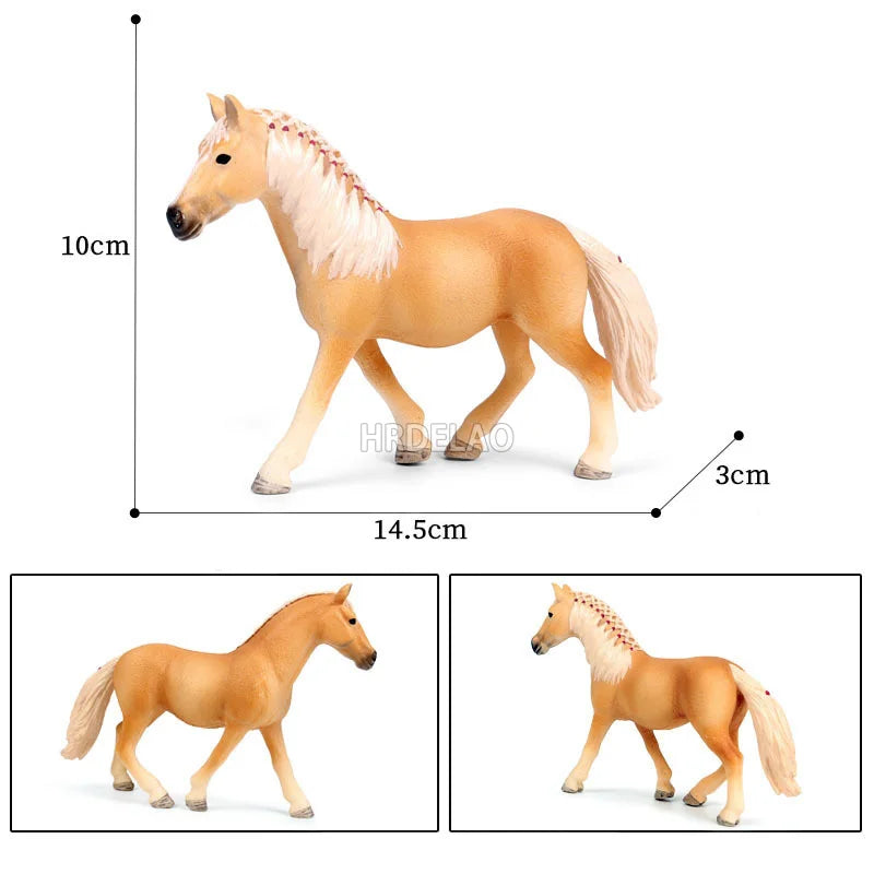 Farm Horse Model Figures – Appaloosa, Hanover, Clydesdale, Quarter & Arabian