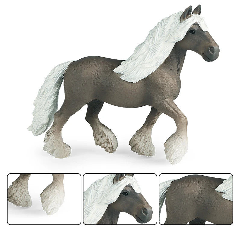 Forest Wild Steed – Realistic Horse Model Figures | Haflinger & Ferghana