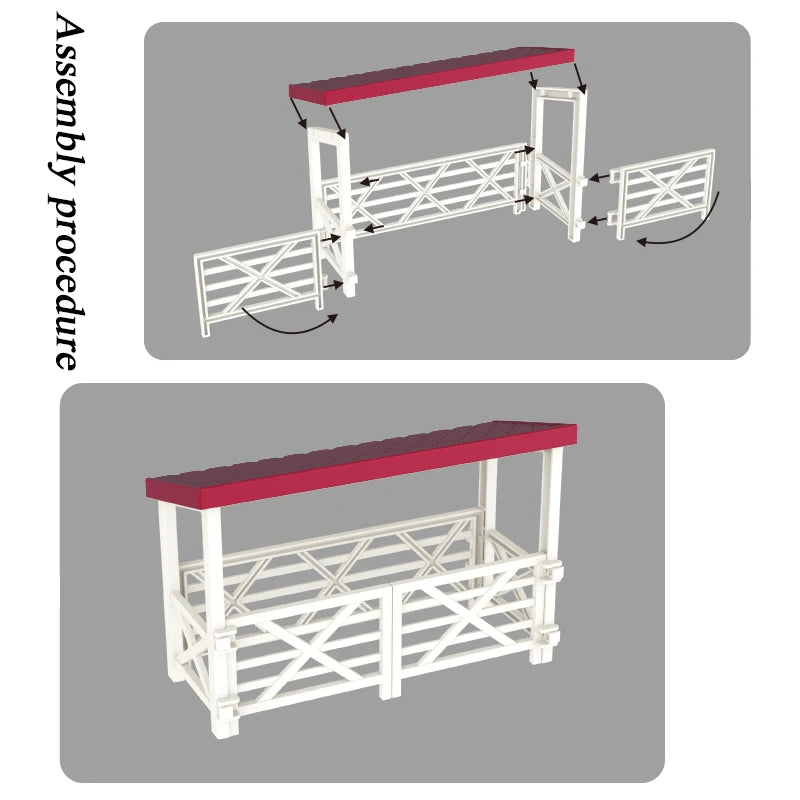 Oenux Farm Playset – Stable, Rider