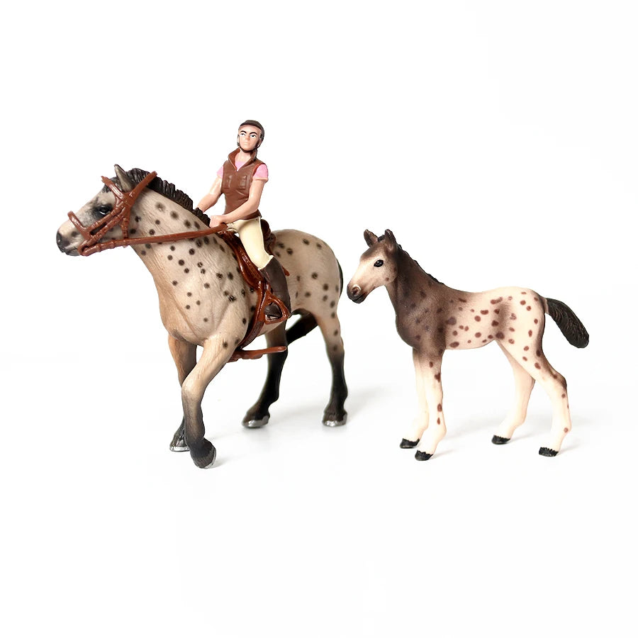 Farm & Riding Playset – Horses, Foals & Riders Figurines | Ideal Gift