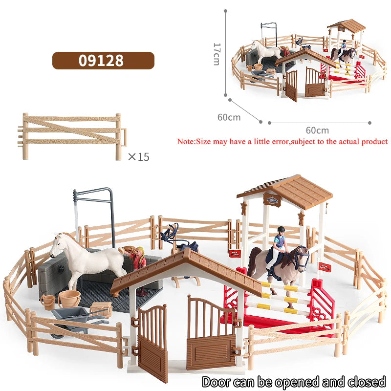 Oenux Farm Playset – Stable, Rider