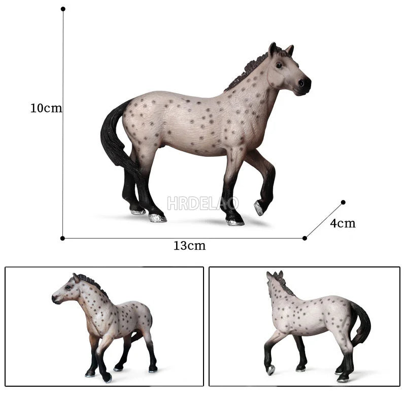 Farm Horse Model Figures – Appaloosa, Hanover, Clydesdale, Quarter & Arabian