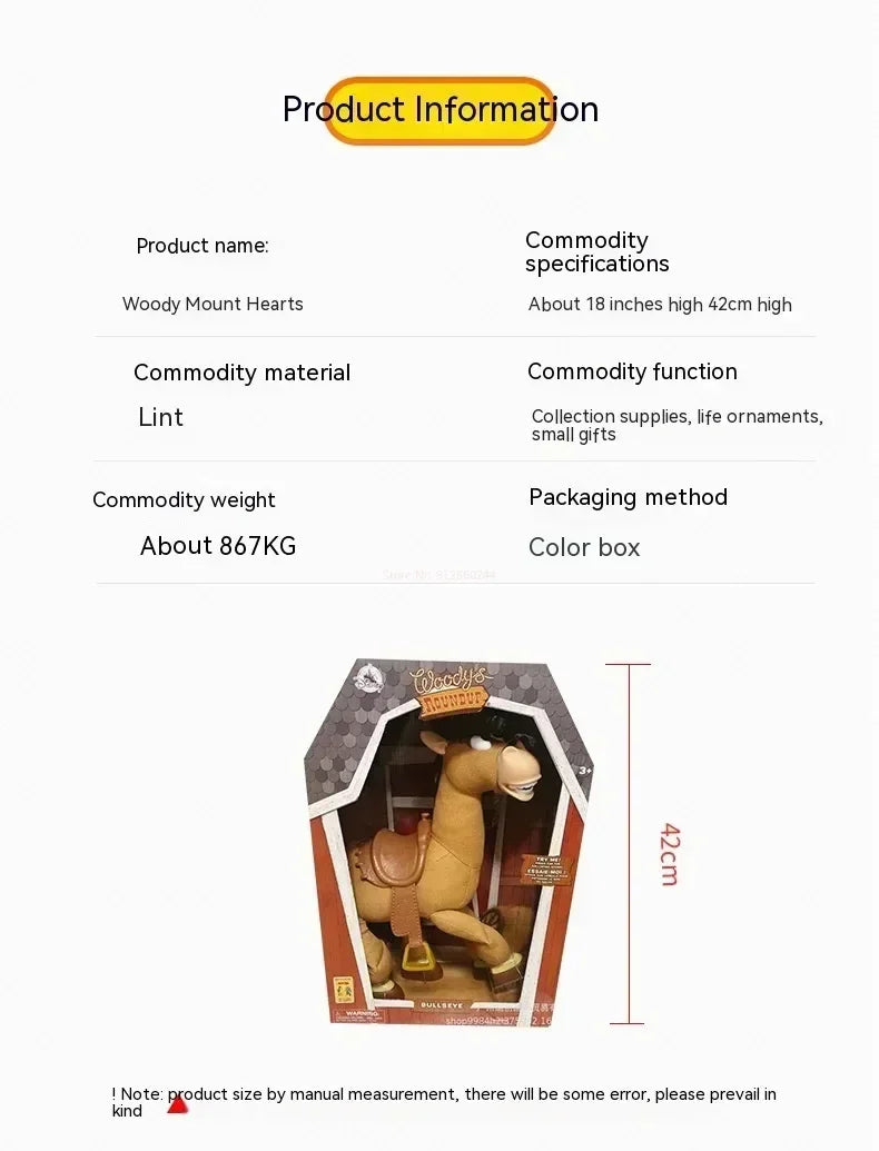 Toy Story 4 – Woody & Bullseye 18-Inch Interactive Sound Figure | Kids Gift & Collectible