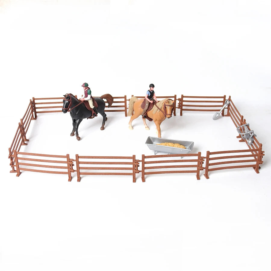 Farm & Riding Playset – Horses, Foals & Riders Figurines | Ideal Gift