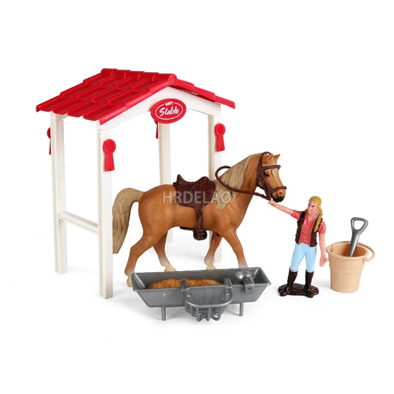 Farm Horse Model Figures – Appaloosa, Hanover, Clydesdale, Quarter & Arabian