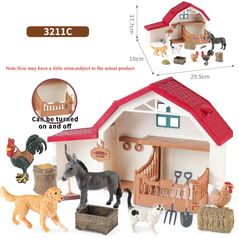 Oenux Farm Playset – Stable, Rider