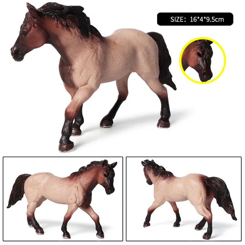 Forest Wild Steed – Realistic Horse Model Figures | Haflinger & Ferghana