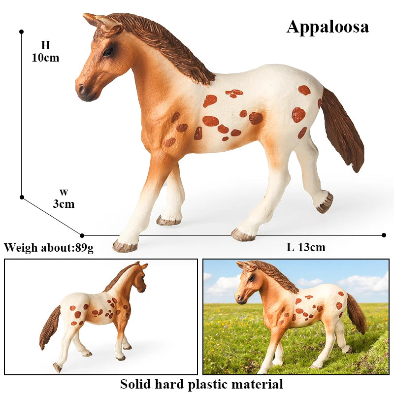 Forest Wild Steed – Realistic Horse Model Figures | Haflinger & Ferghana