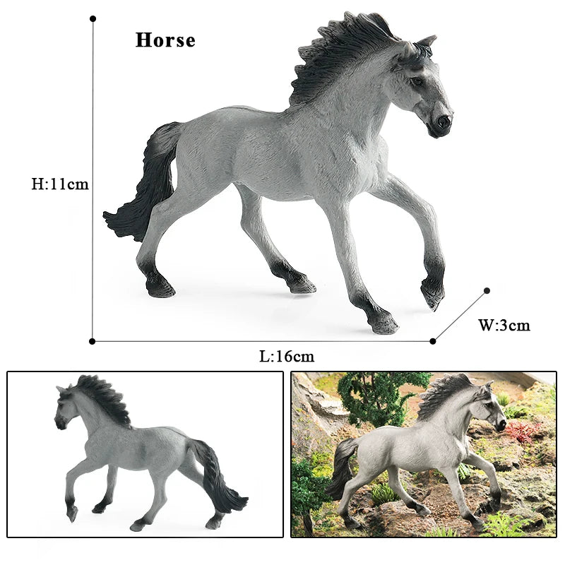 Forest Wild Steed – Realistic Horse Model Figures | Haflinger & Ferghana
