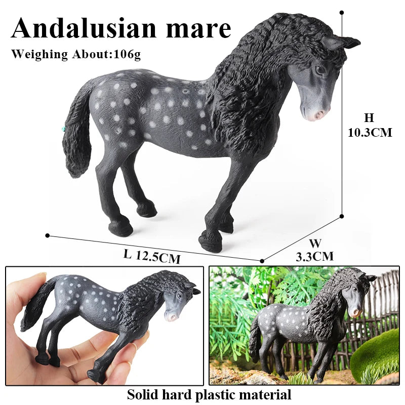 Forest Wild Steed – Realistic Horse Model Figures | Haflinger & Ferghana
