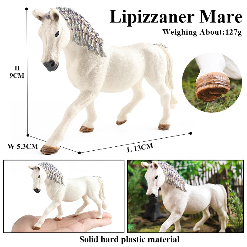 Forest Wild Steed – Realistic Horse Model Figures | Haflinger & Ferghana