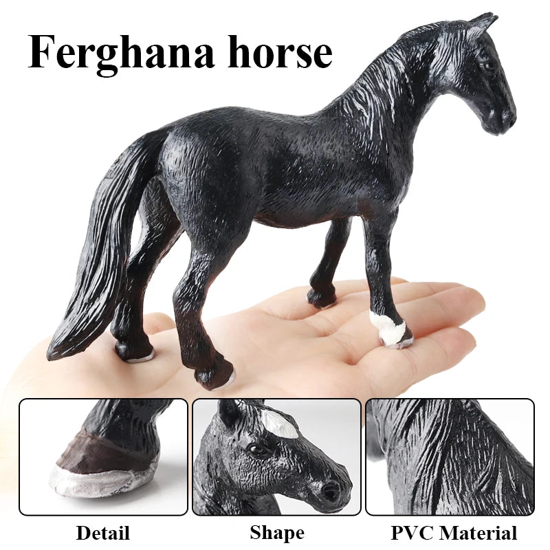 Forest Wild Steed – Realistic Horse Model Figures | Haflinger & Ferghana