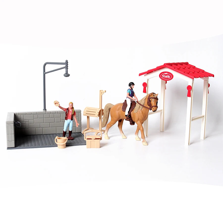 Farm & Riding Playset – Horses, Foals & Riders Figurines | Ideal Gift