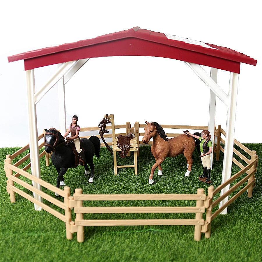 Farm & Riding Playset – Horses, Foals & Riders Figurines | Ideal Gift
