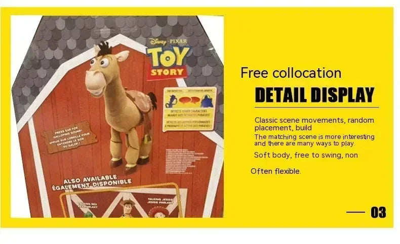Toy Story 4 – Woody & Bullseye 18-Inch Interactive Sound Figure | Kids Gift & Collectible