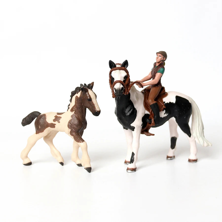 Farm & Riding Playset – Horses, Foals & Riders Figurines | Ideal Gift