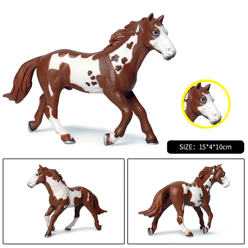 Forest Wild Steed – Realistic Horse Model Figures | Haflinger & Ferghana