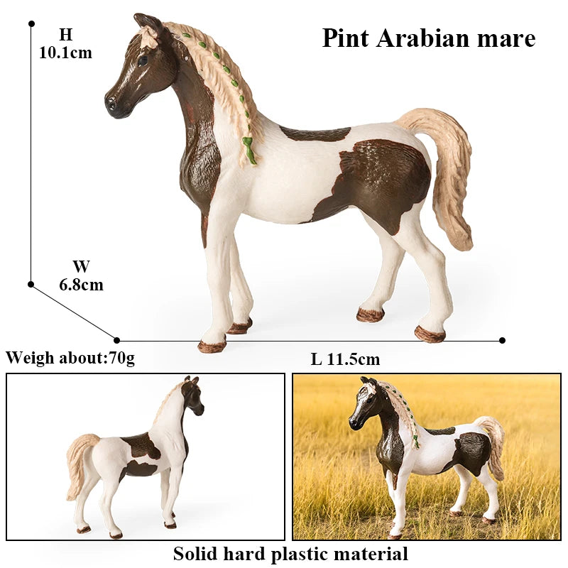 Forest Wild Steed – Realistic Horse Model Figures | Haflinger & Ferghana