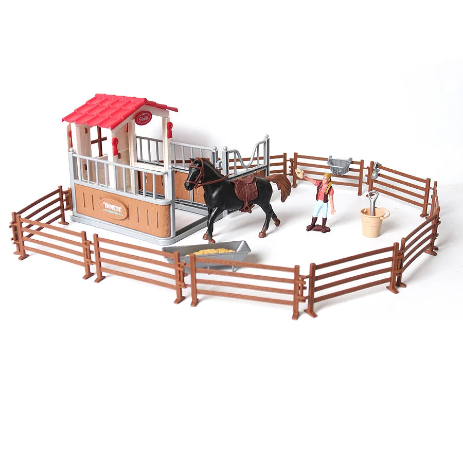 Farm & Riding Playset – Horses, Foals & Riders Figurines | Ideal Gift
