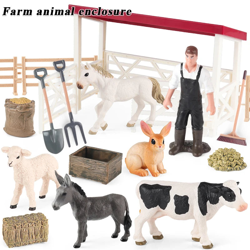 Oenux Farm Playset – Stable, Rider