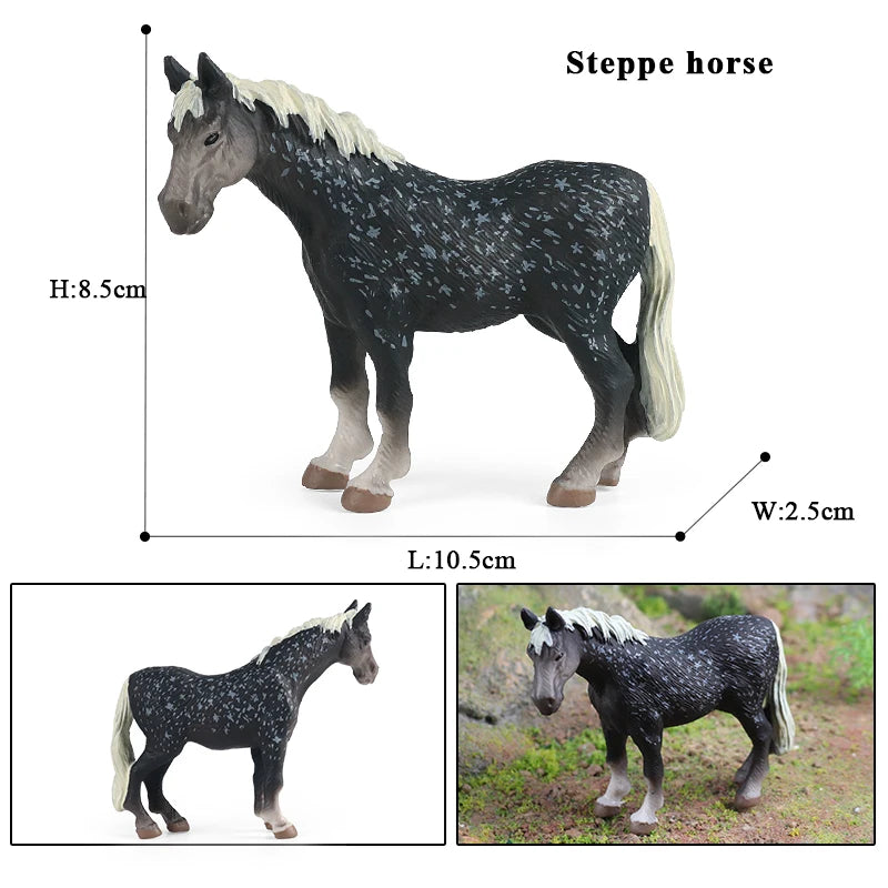 Forest Wild Steed – Realistic Horse Model Figures | Haflinger & Ferghana